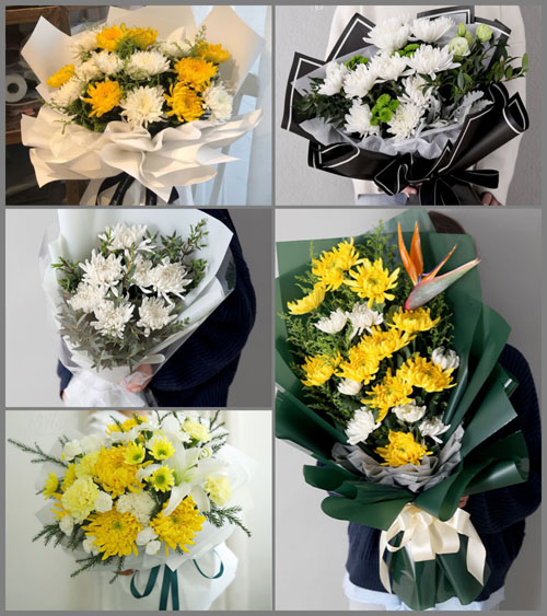 广东梅州市蕉岭县长潭镇百美村白事花束代送